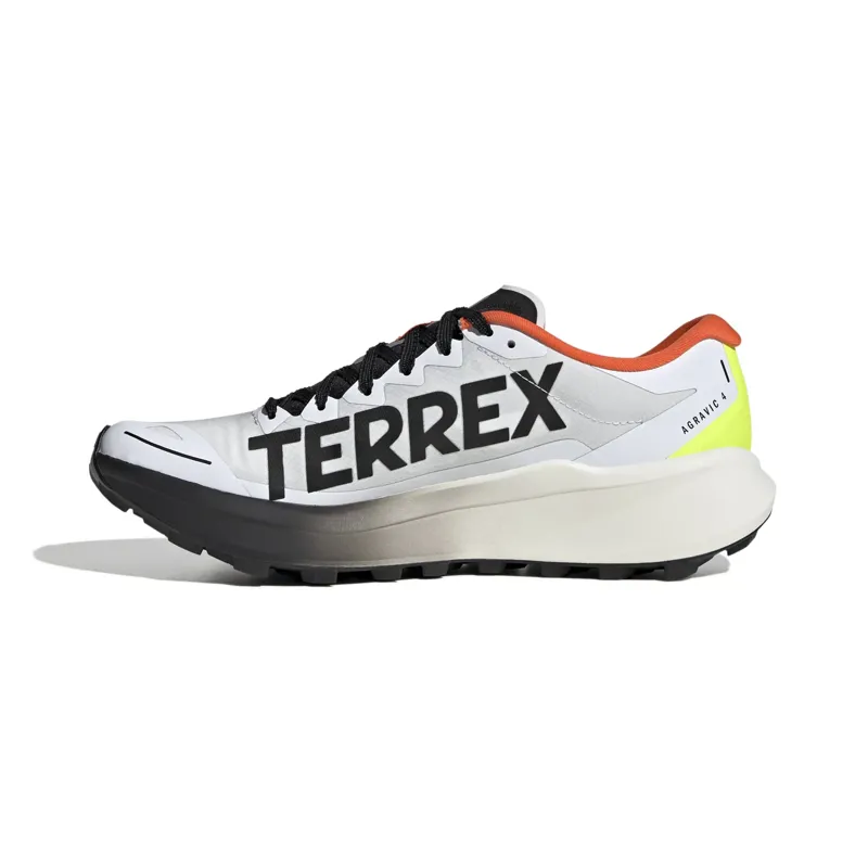 Adidas Terrex Agravic 4 Mens Trail Running Shoes - White Black-1
