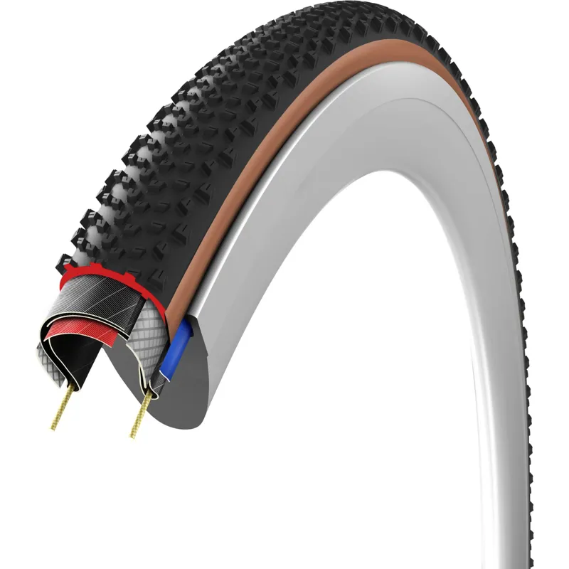Vittoria Terreno T60 Mixed Gravel Endurance G2.0 TLR Tyre - Brown 700x40c-1