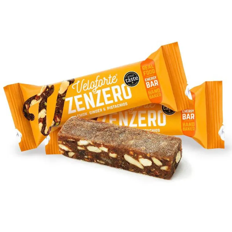 Veloforte Zenzero Energy Bar - Lemon Ginger and Pistachios