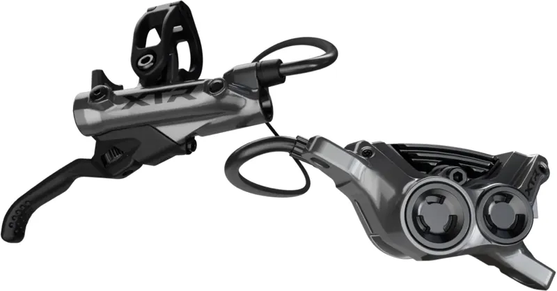 Shimano XTR M9220 4pot Disc Brake KIT PM Front And Rear Silver Black