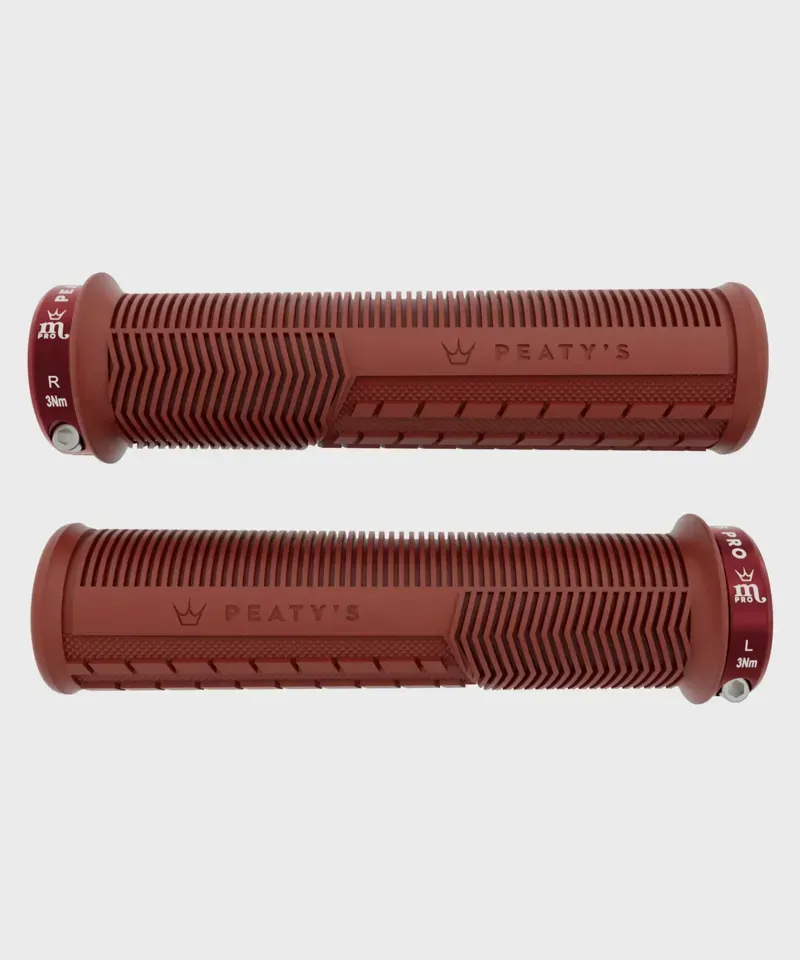 Peaty's Monarch Pro Mushroom Grip - Thick - Brick Red