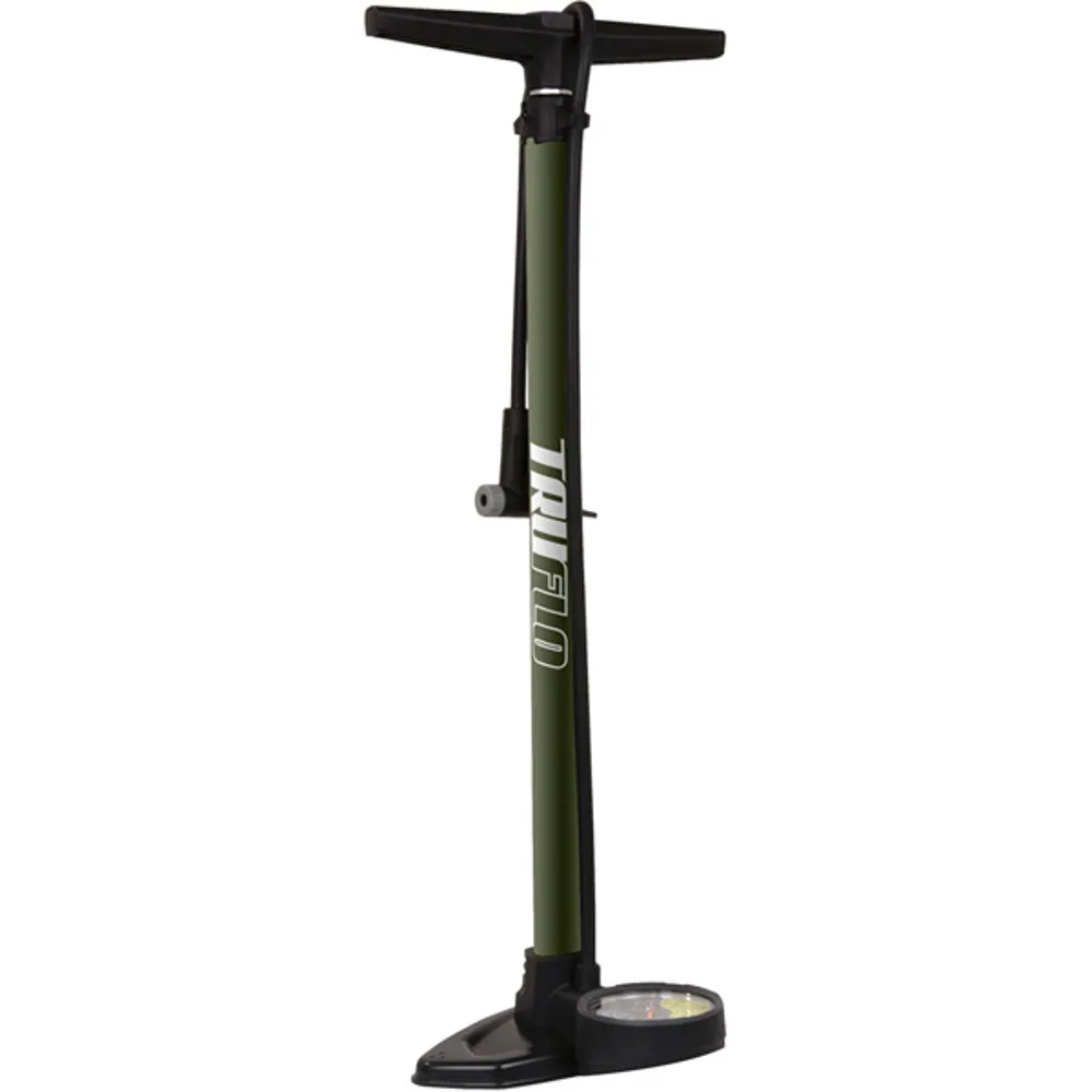 Truflo Supertrax Floor Pump - Olive Green