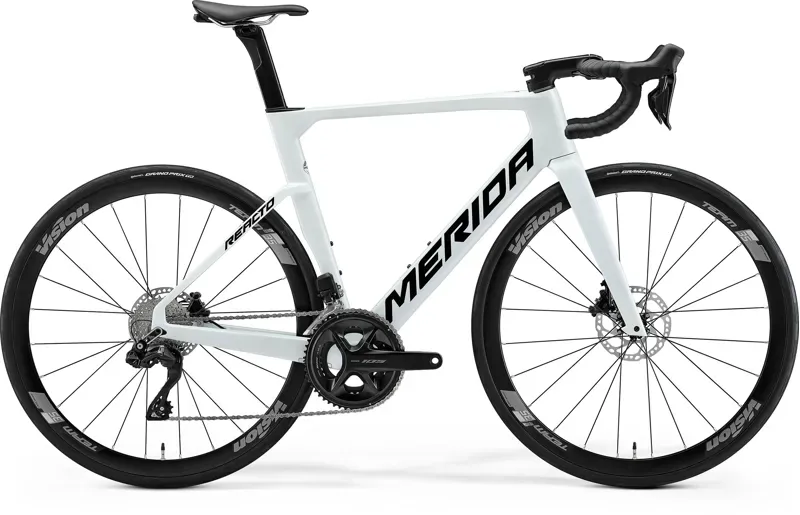 2026 Merida Reacto 5000 Road Bike - Pearl White Black