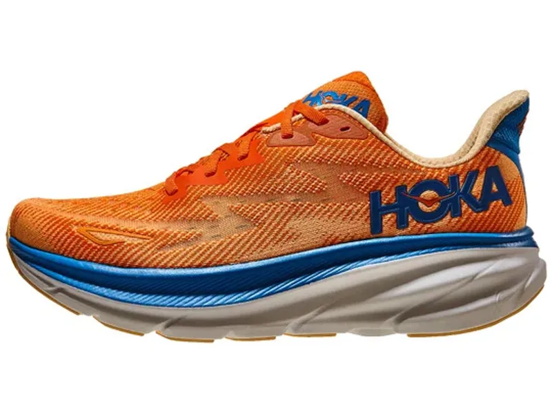Hoka Clifton 9 Road Running Shoes - Vibrant Orange Impala-4