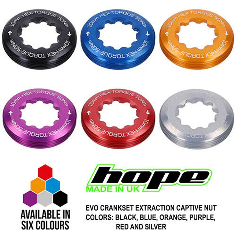Hope EVO Crankset Extraction Captive Nut - Blue