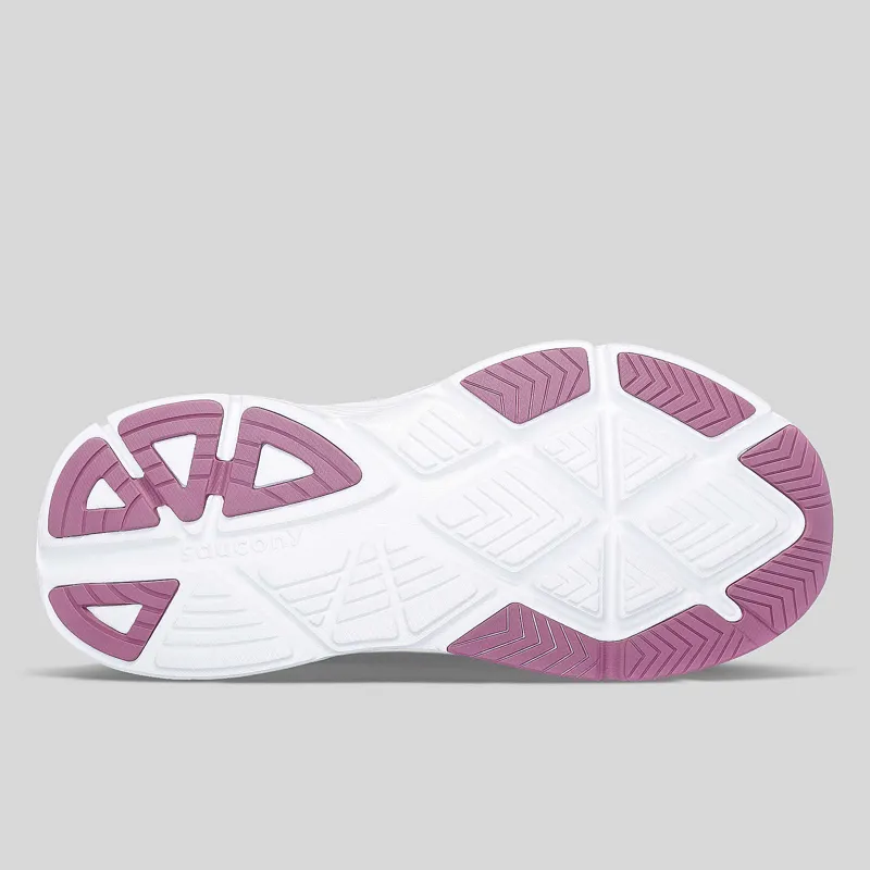 Saucony Guide 17 Womens Wide Road Running Shoes - Navy Orchid-3