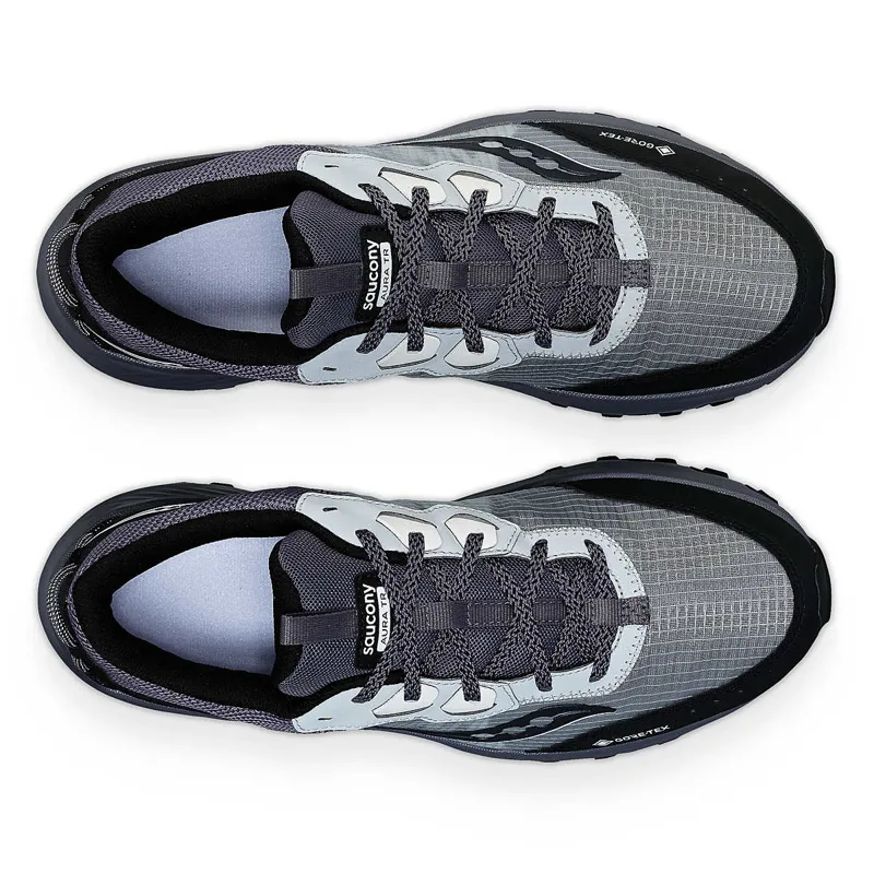 Saucony Aura TR GTX Trail Running Shoes - Cloud Metal Charbon-4