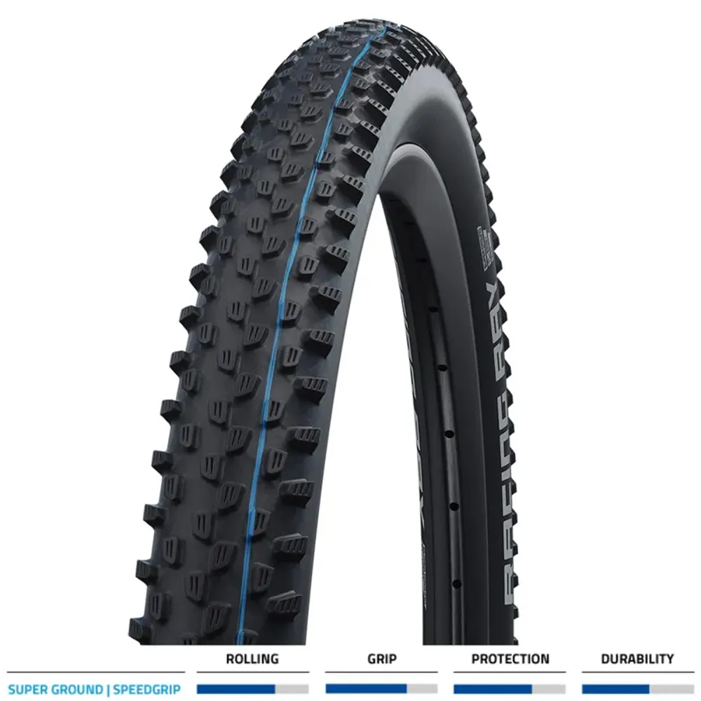 Schwalbe Racing Ray Evo Super Ground TLE Folding Tyre - Black