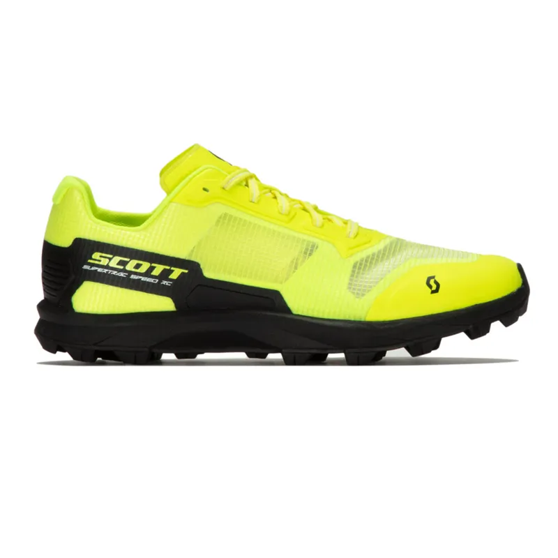 Scott Supertrac Speed RC Trail Running Shoes - Black Safety Yellow