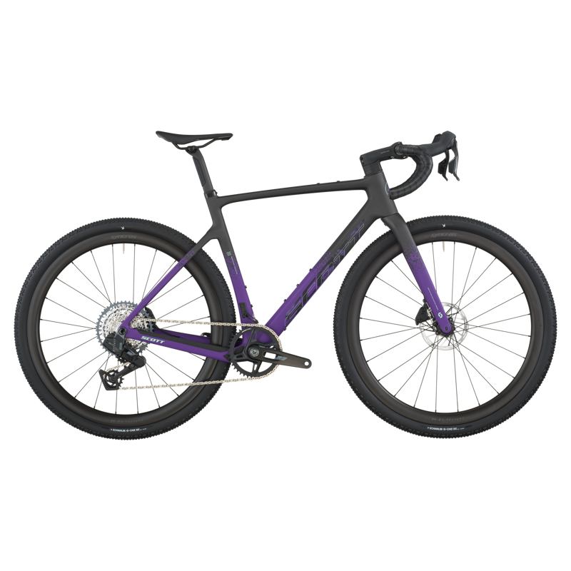 2026 Scott Addict Gravel 20 Bike in Carbon Black Indigo Purple
