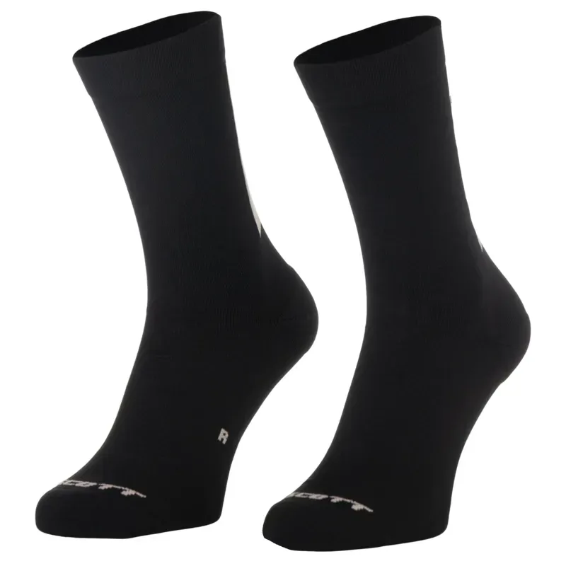 Scott Block Stripe Crew Sock - Black Faded Pink-1