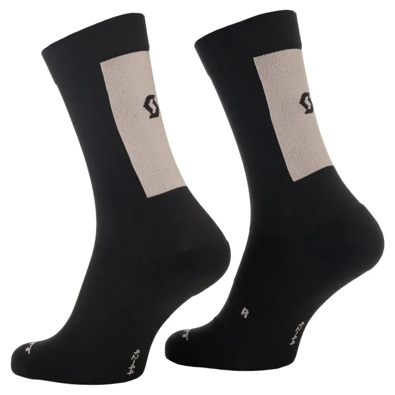 Scott Block Stripe Crew Sock - Black Faded Pink