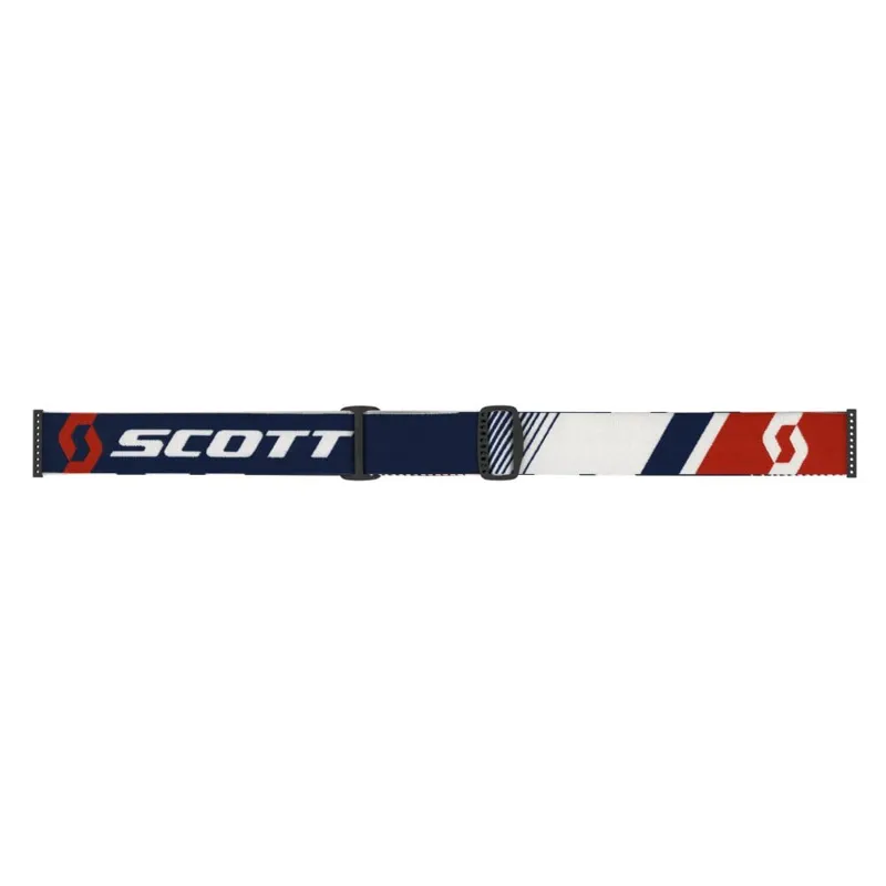 Scott Fury Goggles - Red Blue with Blue Chrome Works Lens-2