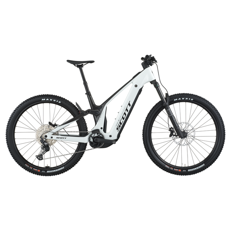2026 Scott Patron 920 Electric Mountain Bike - Carbon Black Pastel White