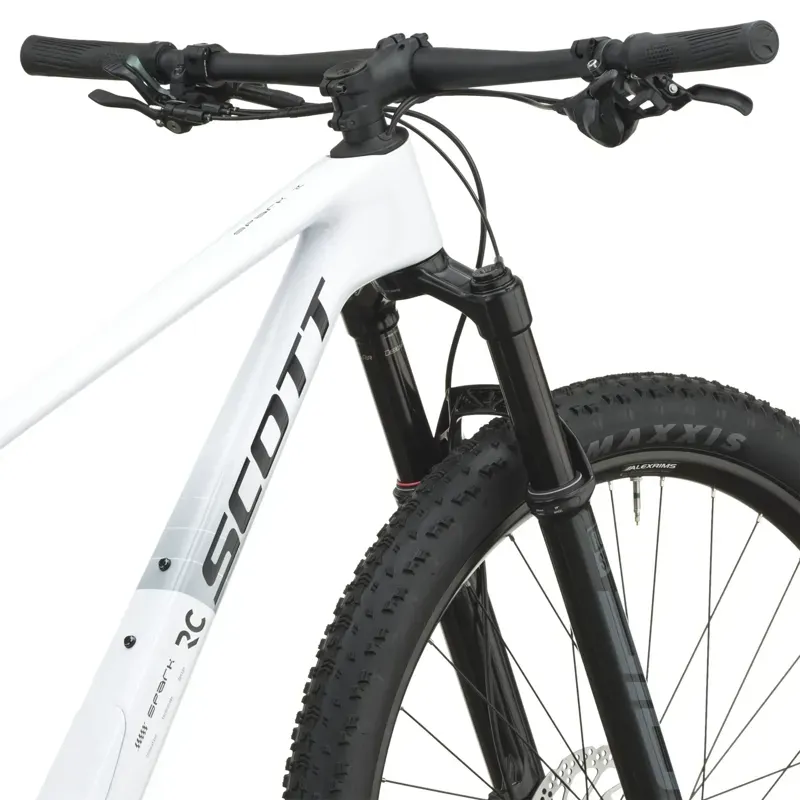 2027 Scott Spark RC Comp XC Mountain Bike in White-4
