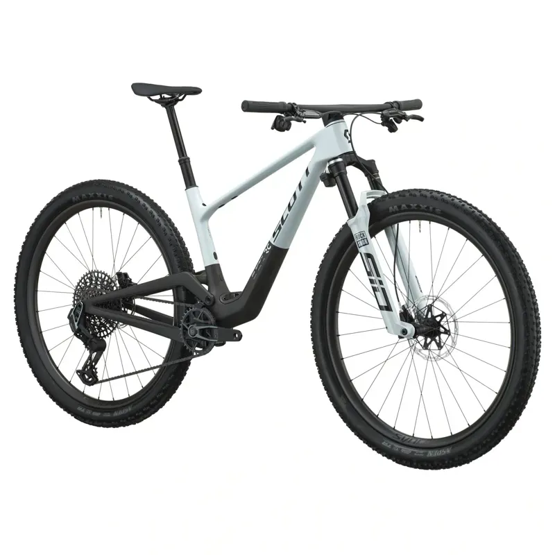 2027 Scott Spark RC World Cup Mountain Bike - Cumulus White Carbon Black-1