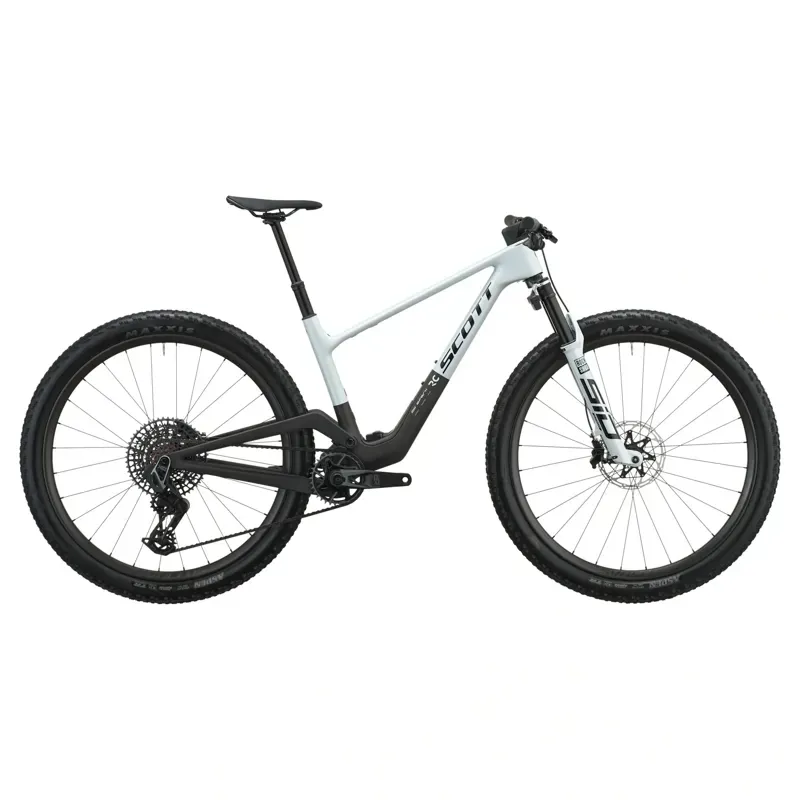 2027 Scott Spark RC World Cup Mountain Bike - Cumulus White Carbon Black