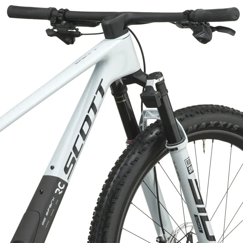 2027 Scott Spark RC World Cup Mountain Bike - Cumulus White Carbon Black-4