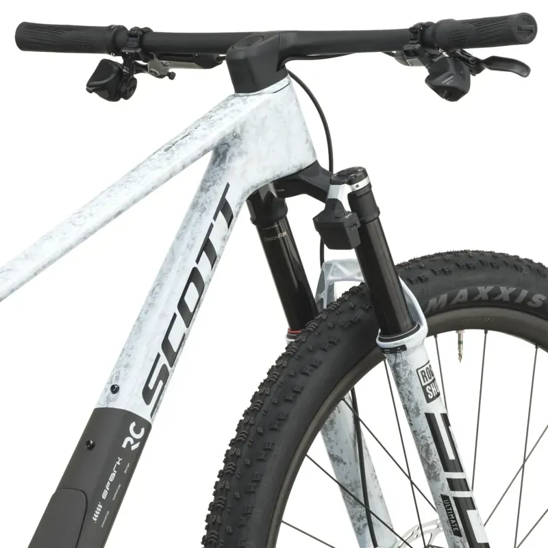 2027 Scott Spark RC World Cup EVO XC Mountain Bike - Rush White Carbon Black-4