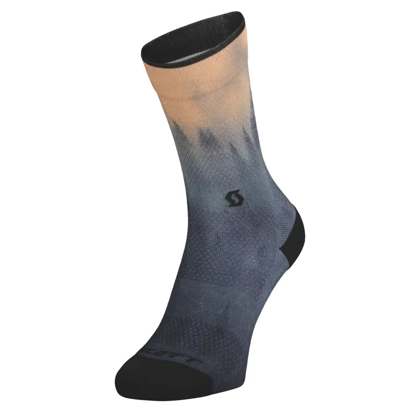 Scott Trail Tree Crew Sock beige/blue