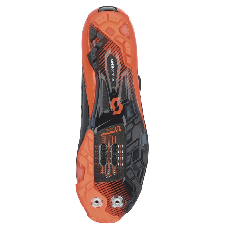2017 Scott MTB Premium Carbon SPD Shoe Black Neon Orange