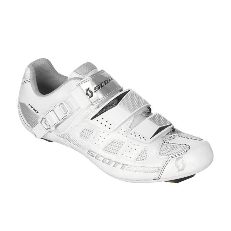 Scott Road Pro Womens Road Shoes - White Silver -1