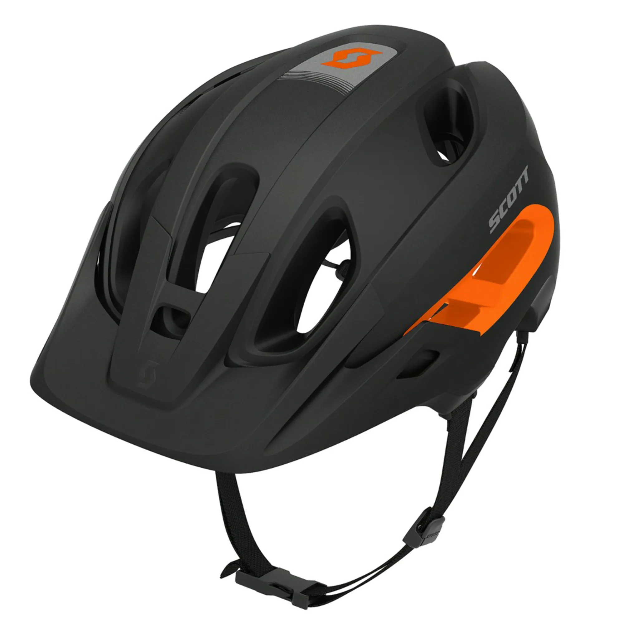 Scott Stego All Mountain Helmet With MIPS Black Orange
