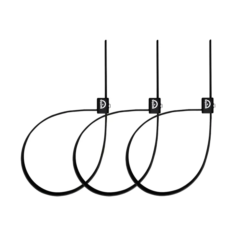 Squire Straplok 10 Keyed Cable Locks - Black