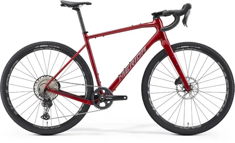 2025 Merida Silex 700 Gravel Bike - Dark Red Grey Red