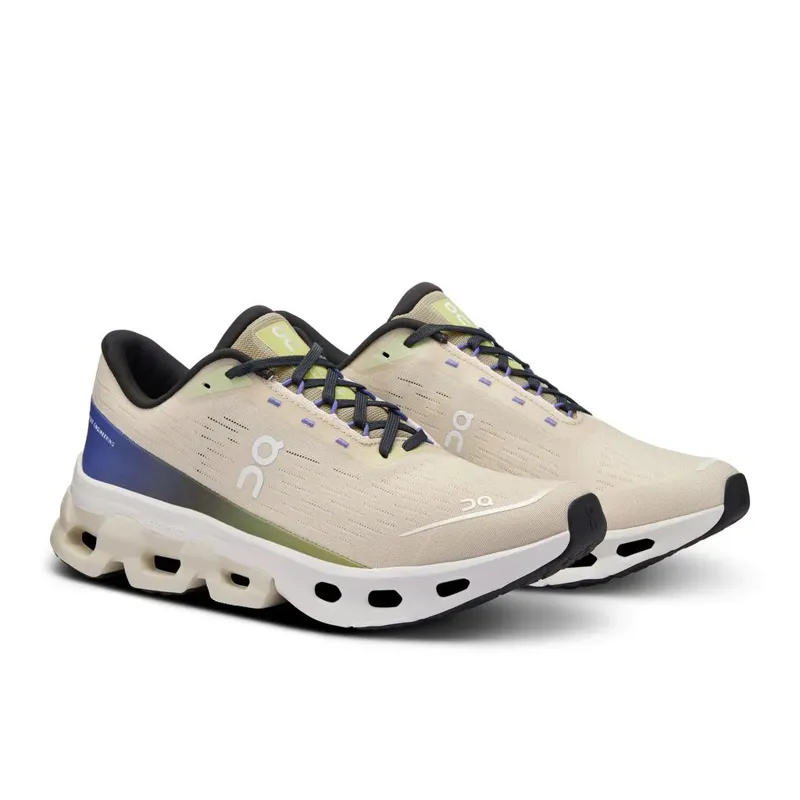 On Cloudspark Womens Road Running Shoes - Ice Grove-5