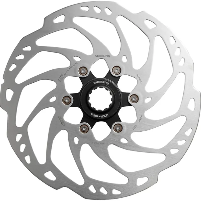 Shimano SM-RT70 Ice Tech Centre-Lock Disc Rotor - 140mm - Silver Black