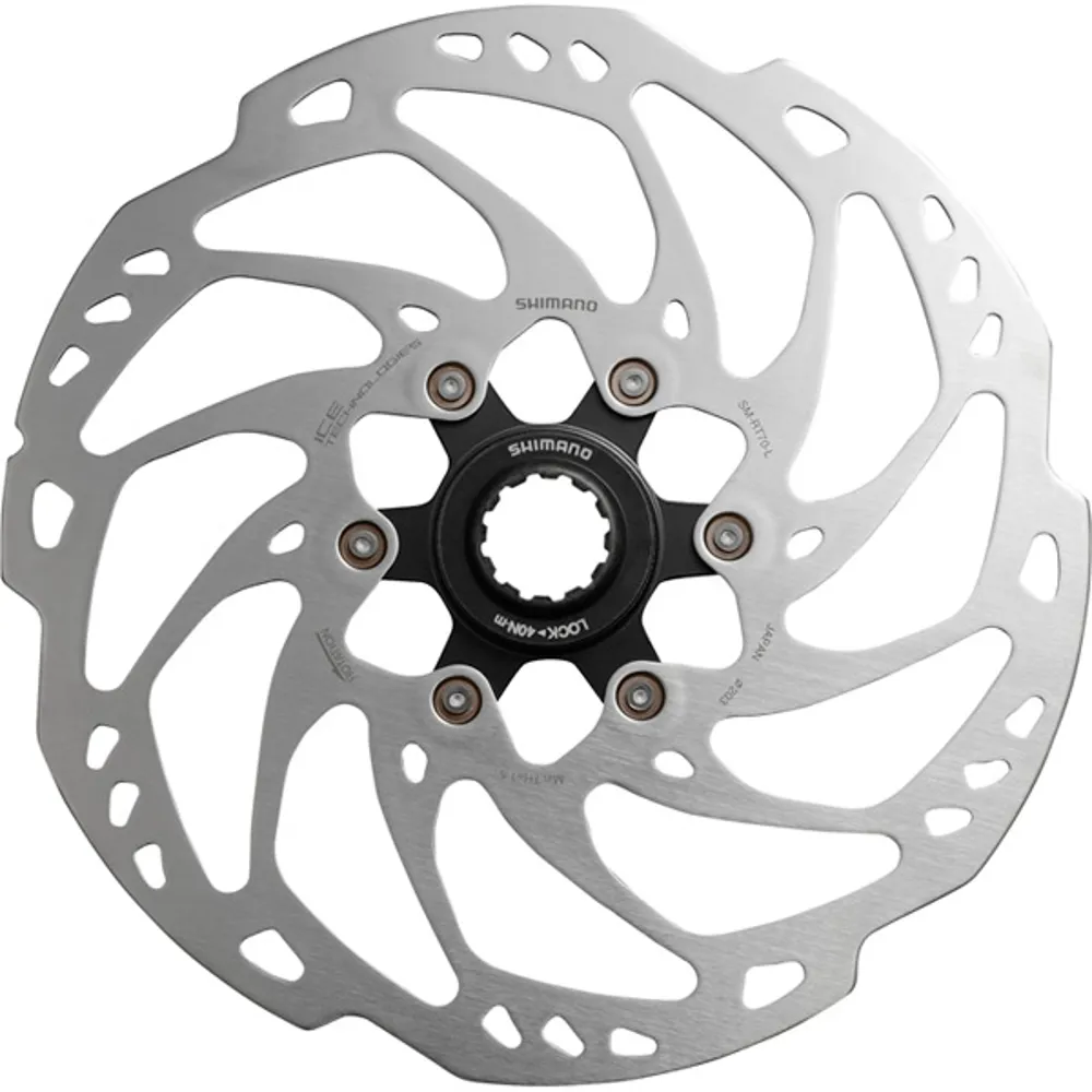 Shimano SM-RT70 Ice Tech Centre-Lock Disc Rotor - 140mm - Silver Black