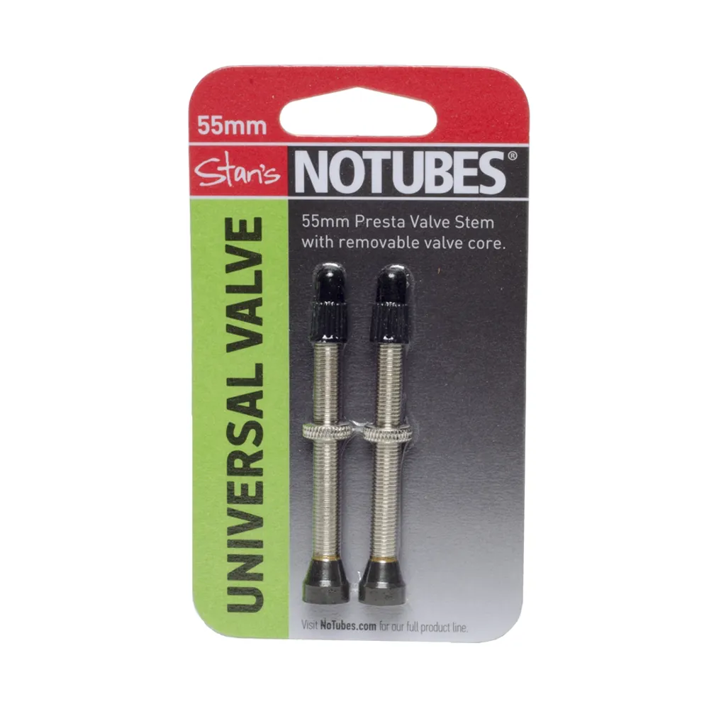 Stans No Tubes 55mm Universal Tubeless Valve Pair