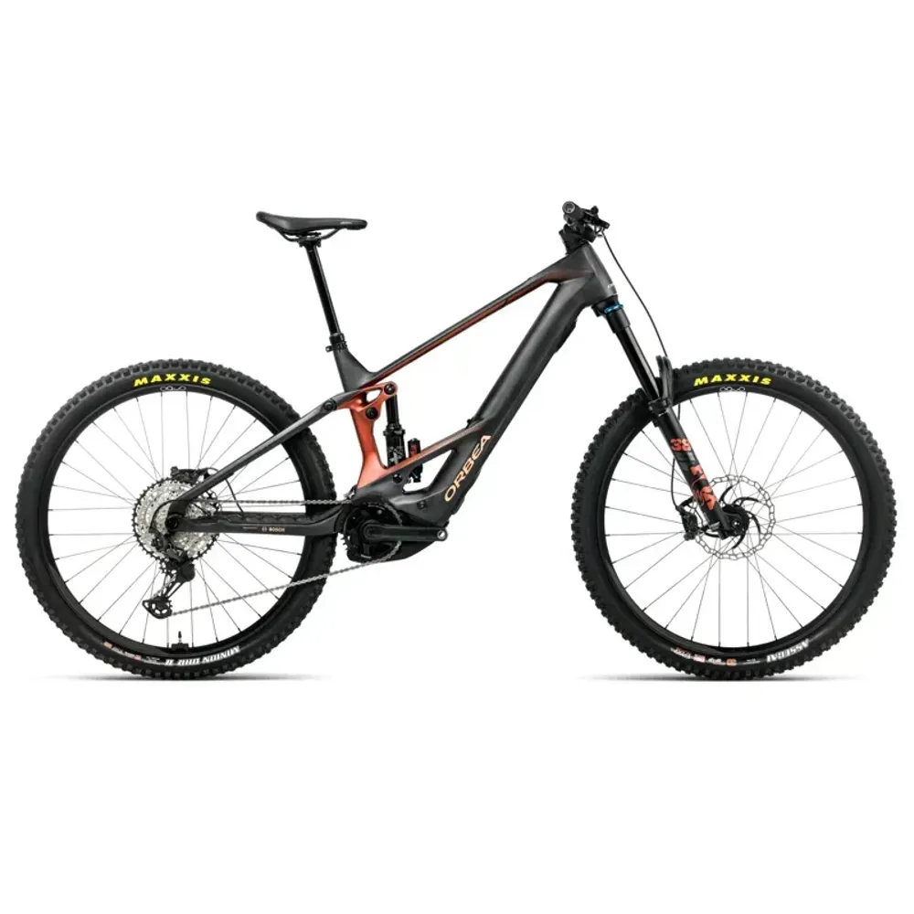 Orbea Wild M M10 E-MTB In Diamond Carbon View Matt/Mars Red Gloss
