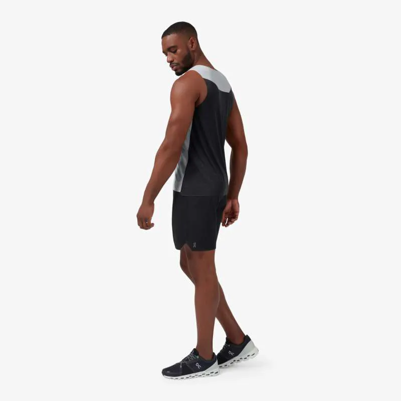 On Running Mens Tank T - Glacier Black-1