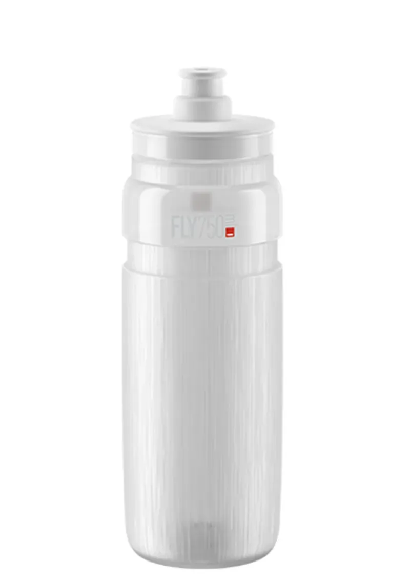 Elite Fly Tex Cycling Bottle - Clear White-2