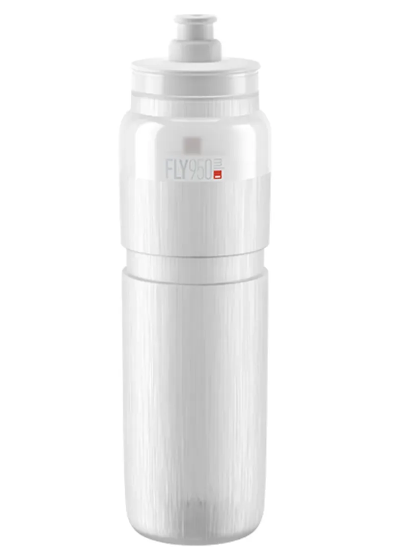 Elite Fly Tex Cycling Bottle - Clear White-1