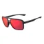 Tifosi Salto Single Lens Sunglasses - Blackout Smoke Red Mirror