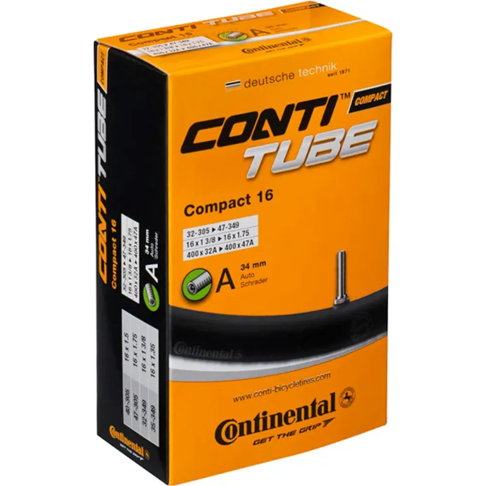 Continental Compact 10/11/12in Inner Tube in Black Schrader Valve