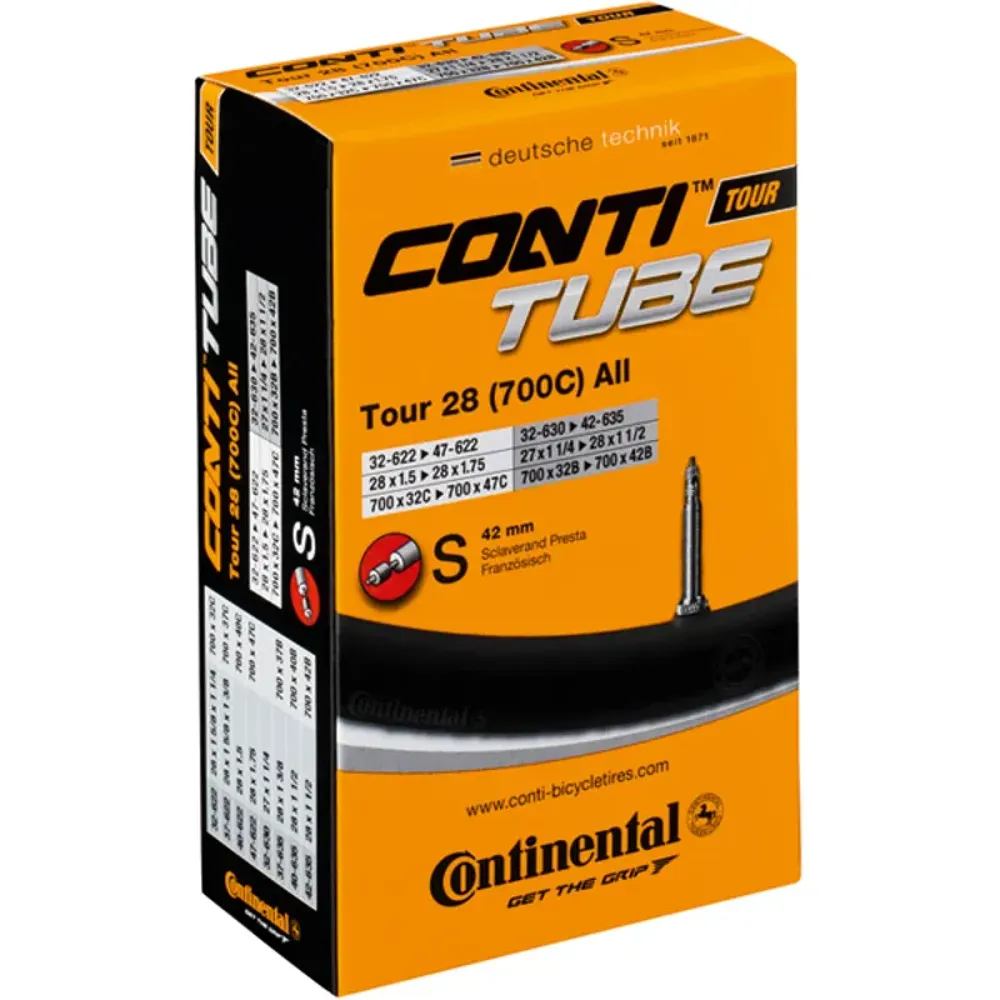 Continental Tour 700x32-47 700 Inner Tube Presta BLK