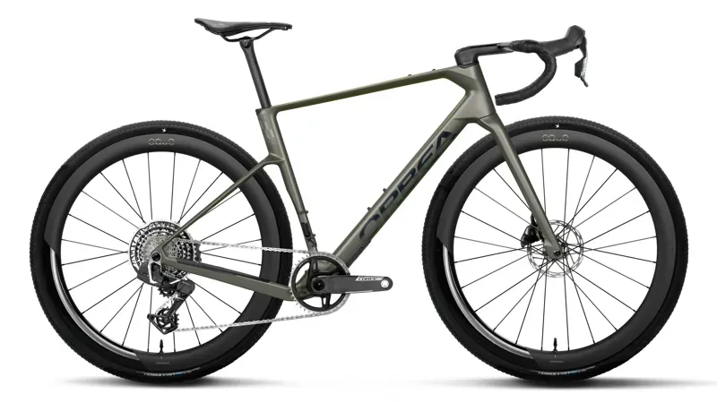 2027 Orbea Terra Race M21E Ltd 1X Gravel Bike - Spaceship Green Matt