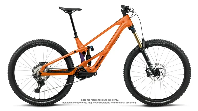 2027 Orbea Wild LT H20 Full Suspension Electric MTB - Wild Orange Royal Plum