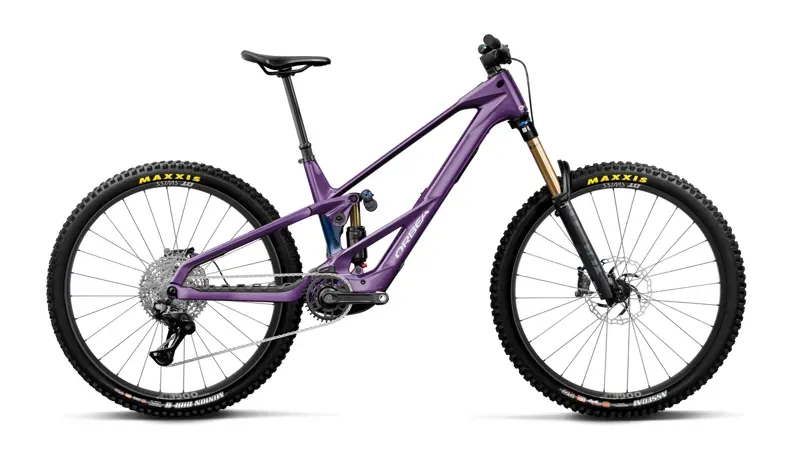 2027 Orbea Wild LT M-LTD RS Electric MTB - Royal Plum Noctiluca Carbon View