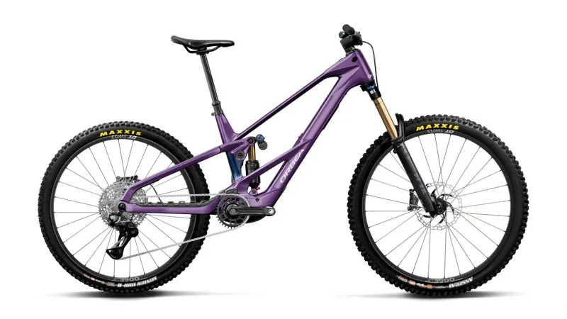 2027 Orbea Wild LT M-LTD RS Electric MTB - Royal Plum Noctiluca Carbon View-1