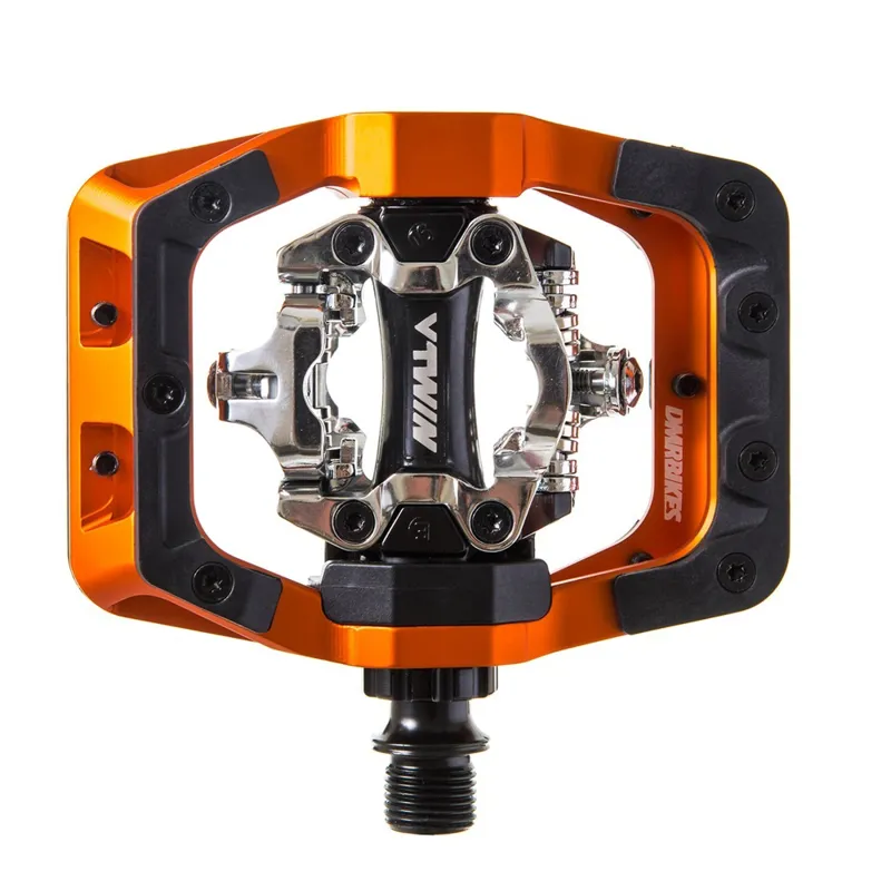 DMR V-Twin Pedal Spd With Cage MTB Pedal Orange £130.00