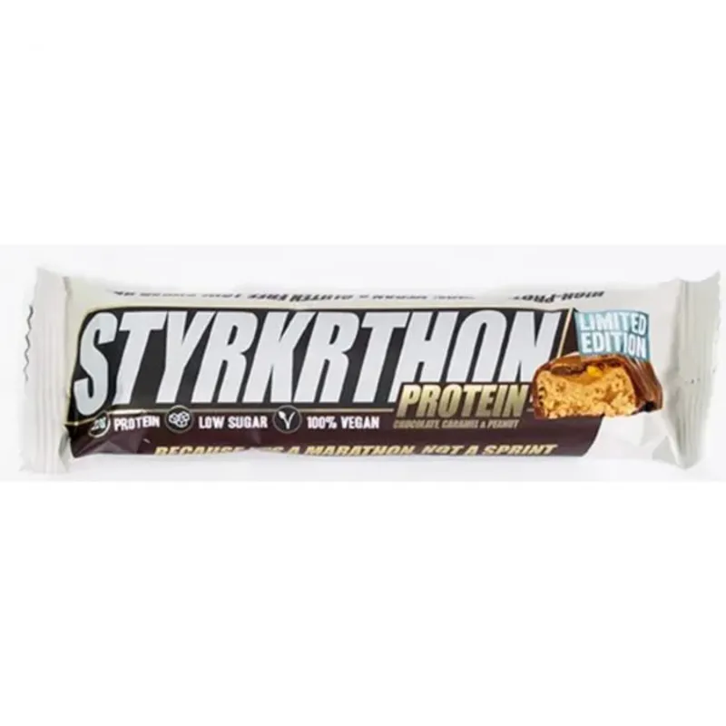 Styrkr Styrkrthon Protein Bar - Caramel Peanuts and Chocolate