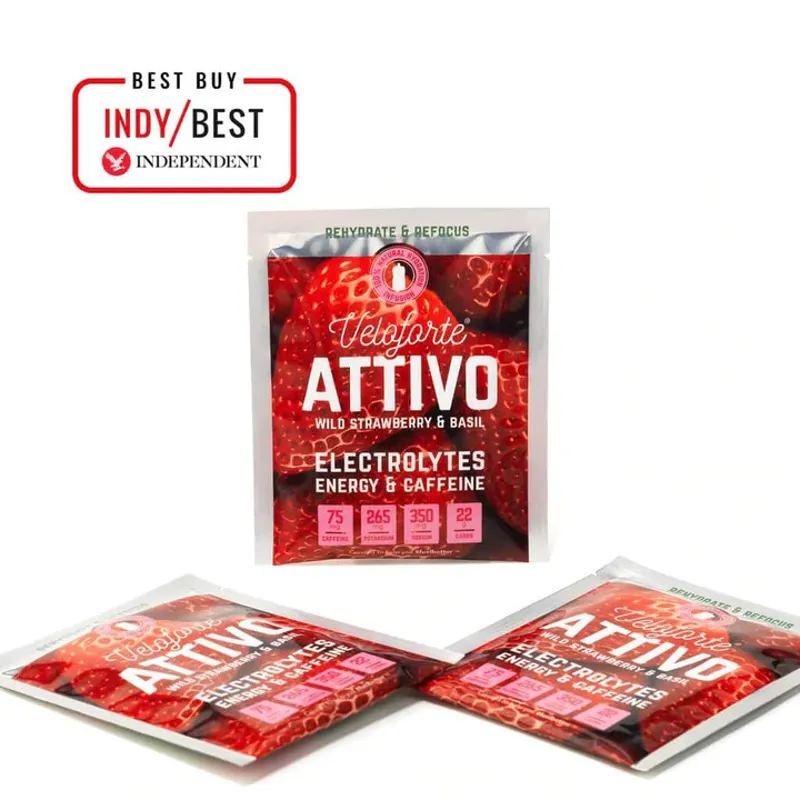 Veloforte Attivo Electrolyte Powder - Wild Strawberry and Basil