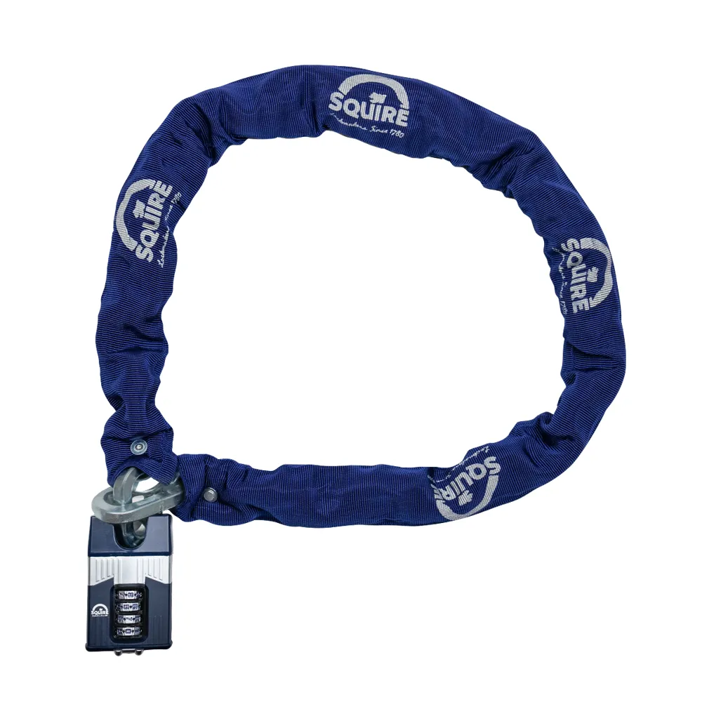 Squire Warrior Combi Padlock and Chain Set