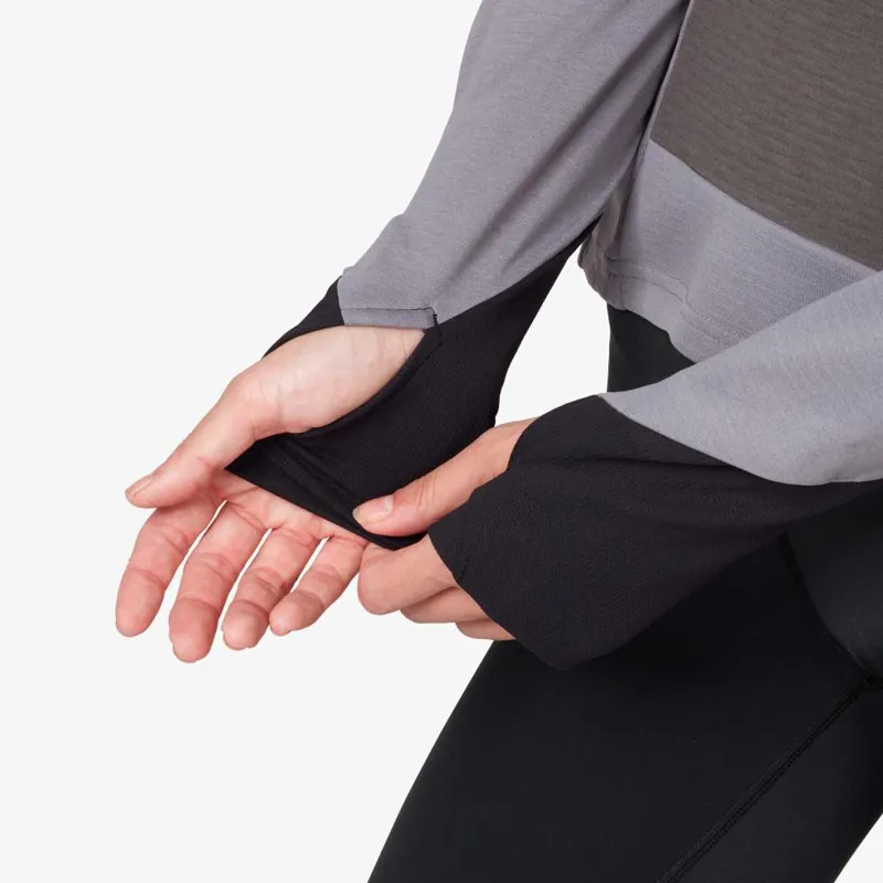 On Running Womens Weather Long Sleeved Shirt - Fossil Rock-1