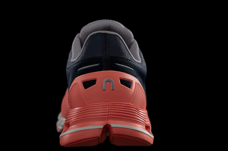 On Cloudflyer Womens Light Support Road Running Shoe - Salmon Ink - 4-5